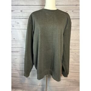 Carhartt Dark Gray Crew Neck Sweatshirt Men’s Large Loose Fit Workwear Pullover